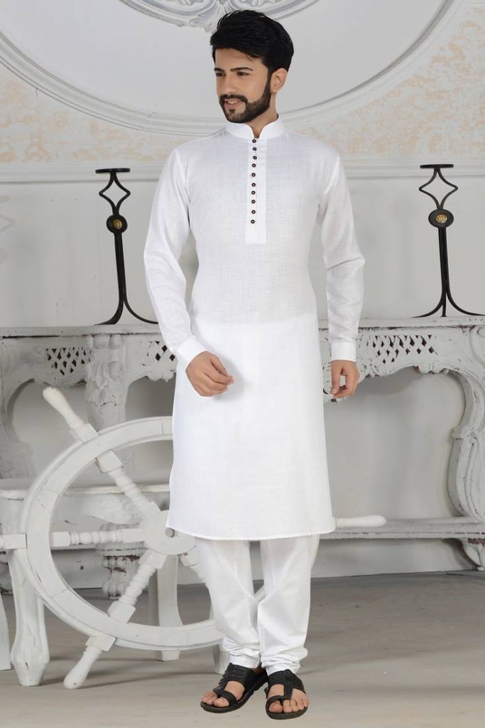 white kurta pajama