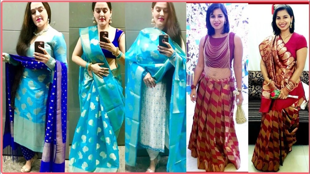 make suit from old saree