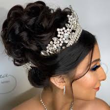 Intricate braided bun with a crown