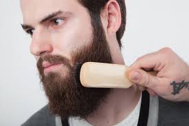 Use a beard brush